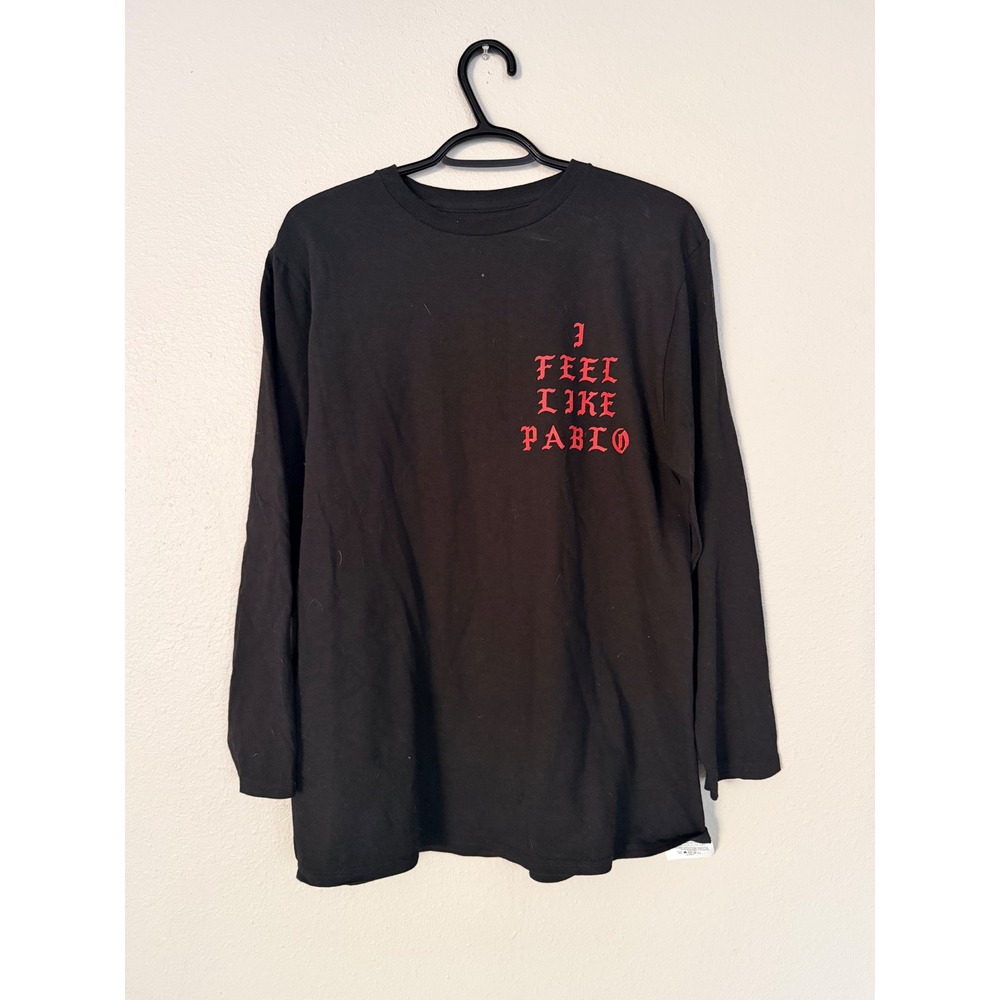 Kanye West I Feel Like Pablo Long Sleeve Shirt Black Red Ultra Light Beam Small